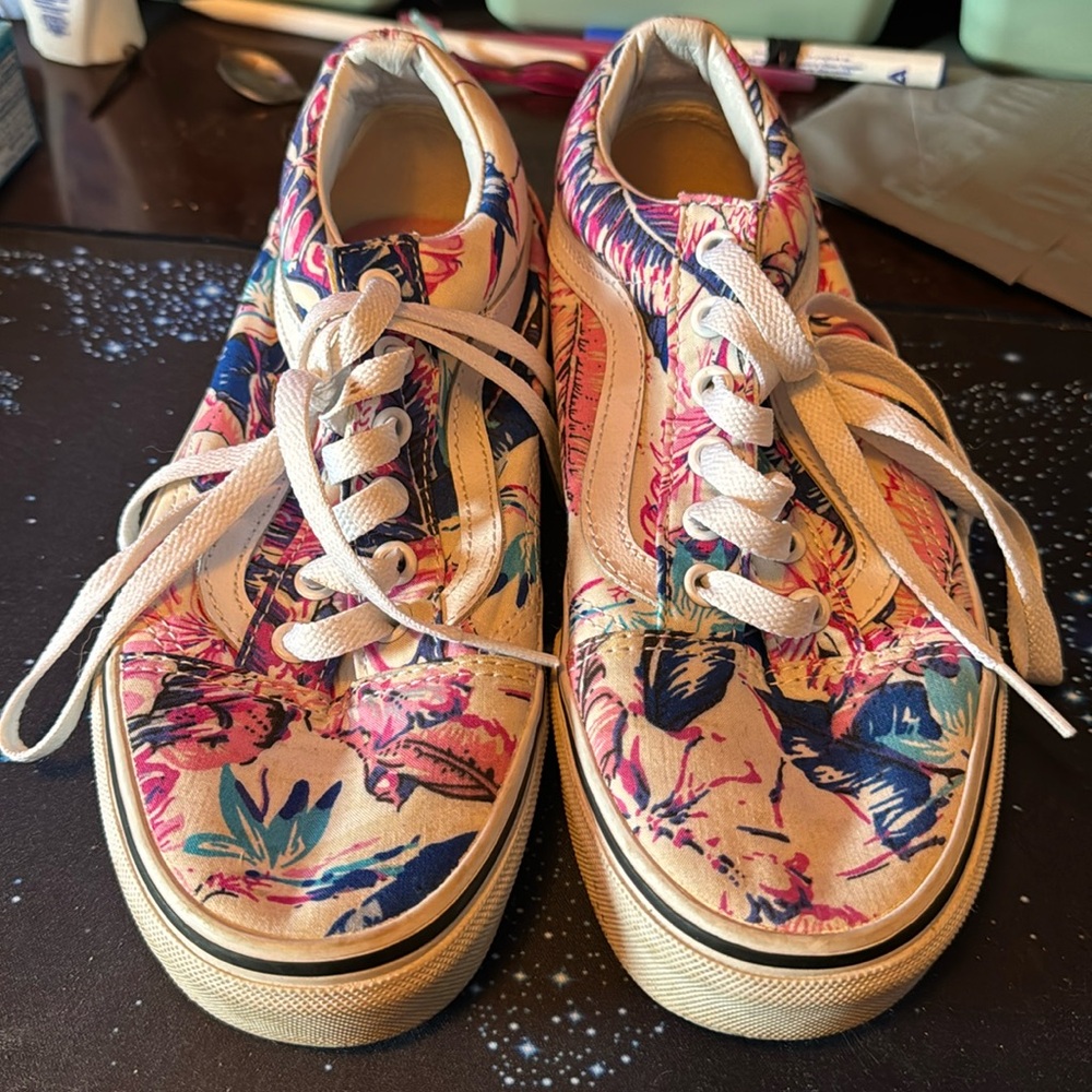 Van tropical canvas sneakers